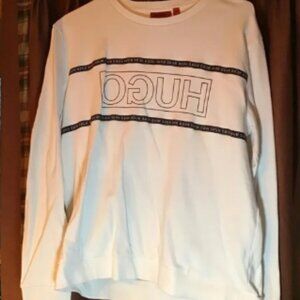 NWOT Hugo Boss Stunning Sweatshirt in Black and White Logo in XXL